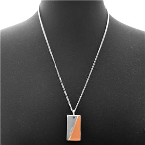 Calvin Klein （カルバンクライン） KJ06PN200100 2トーン ドッグタグ ネックレス ペンダント HOOK BICO