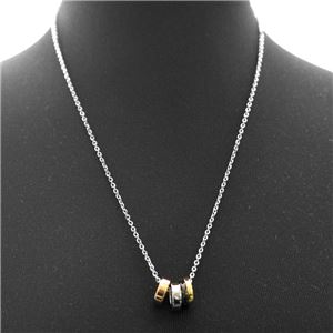 Calvin Klein (カルバンクライン) KJ6DPP100100 4連 リング ネックレス ペンダント GORG CHAIN