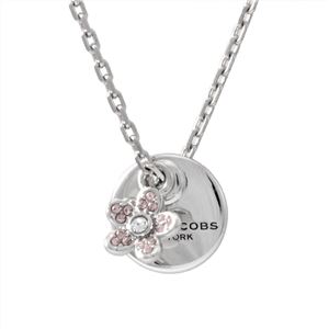 MARC JACOBS (マークジェイコブス) Black/Gold Silver コイン デイジー ペンダント ネックレス MJ Coin Daisy Crystal Pendant