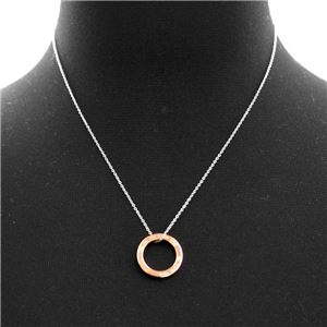TIFFANY&CO (ティファニー) 37194778 Ginger サークル ペンダント ミディアム SS/RUBEDO 41cm ネックレス