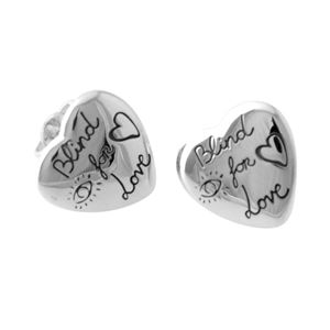 GUCCI (グッチ) 455255-J8400-0701 BLIND FOR LOVE ブラインド フォー ラブ ハートモチーフ スタッド ピアス