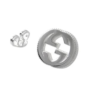 GUCCI (グッチ) 479227-J8400-8106 インターロッキングG シルバー スタッド ピアス