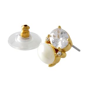 kate Spade （ケイトスペード） WBRUE239-143 Cream Multi クリスタル パール スタッド ピアス Shine On Drop Studs