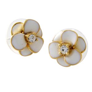 kate Spade （ケイトスペード） WBRUE242-100 White フラワーモチーフ スタッド ピアス Shine On Flower Studs