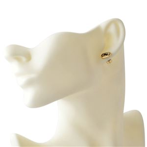 MARC JACOBS (マークジェイコブス) M0012395-065 Black/Gold 「J」ロゴモチーフ スタッド ピアス Icon Enamel Studs