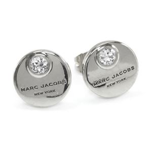 MARC JACOBS (マークジェイコブス) M0009789-169 Crystal/Silver コイン クリスタル スタッド ピアス MJ Coin Studs