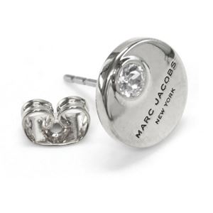 MARC JACOBS (マークジェイコブス) M0009789-169 Crystal/Silver コイン クリスタル スタッド ピアス MJ Coin Studs