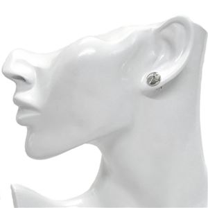 MARC JACOBS (マークジェイコブス) M0009789-169 Crystal/Silver コイン クリスタル スタッド ピアス MJ Coin Studs