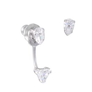 SWAROVSKI (スワロフスキー) 5274078 Attract Jacket Triangl ペアシェイプ クリスタル スタッド ピアス / トライアングル クリスタル ジャケット ピアス(片耳付)