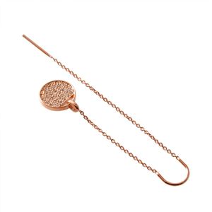 SWAROVSKI (スワロフスキー) 5253285 クリスタルパヴェ スライドスルー ピアス Ginger Chain