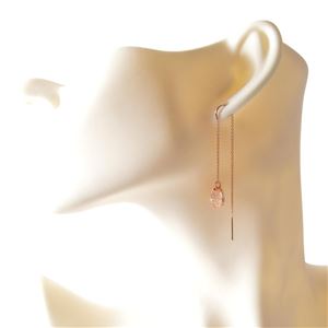 SWAROVSKI (スワロフスキー) 5253285 クリスタルパヴェ スライドスルー ピアス Ginger Chain