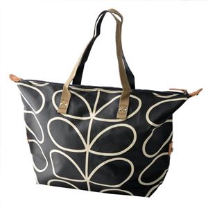 Orla Kiely (オーラカイリー) 0ETCLIN131 Liquorice ショルダーバッグ GIANT LINEAR STEM Zip Shopper