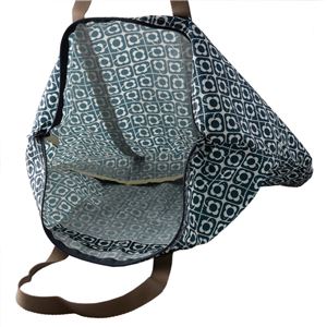 Orla Kiely (オーラカイリー) 17SEDLB160 Navy トラベル ショルダーバッグ 旅行かばん DISTY LOVE BIRDS Foldaway Travel Bag