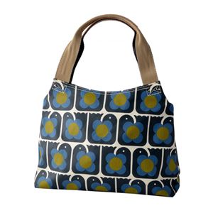 Orla Kiely (オーラカイリー) 17SELBR024 Navy ショルダーバッグ LOVE BIRDS PRINT Classic Zip Shoulder Bag