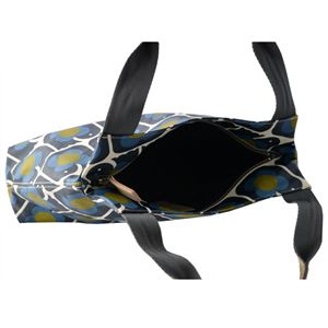 Orla Kiely (オーラカイリー) 17SELBR024 Navy ショルダーバッグ LOVE BIRDS PRINT Classic Zip Shoulder Bag