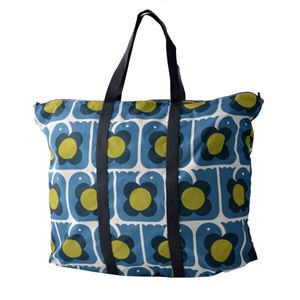Orla Kiely (オーラカイリー) 17SELBR160 Marine トラベル ショルダーバッグ 旅行かばん LOVE BIRDS PRINT Foldaway Travel Bag