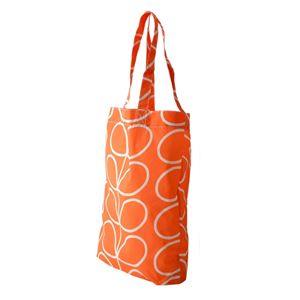 Orla Kiely (オーラカイリー) 17SELIN307 Persimmon トートバッグ ショッピングバッグ GIANT LINEAR STEM Packaway Tote