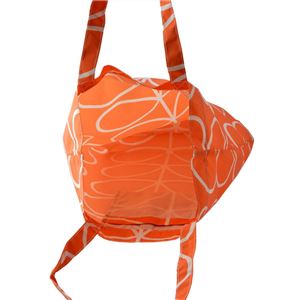 Orla Kiely (オーラカイリー) 17SELIN307 Persimmon トートバッグ ショッピングバッグ GIANT LINEAR STEM Packaway Tote