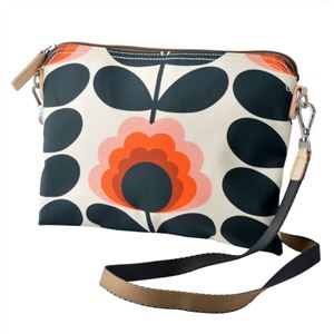 Orla Kiely (オーラカイリー) 17SESFS136 Sunset ショルダーストラップ付 トラベルポーチ バッグ クロスボディ SUMMER FROWER STEM Travel Pouch