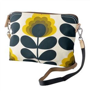 Orla Kiely (オーラカイリー) 17SESFS136 Sunshine ショルダーストラップ付 トラベルポーチ バッグ クロスボディ SUMMER FROWER STEM Travel Pouch