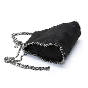 STELLA McCARTNEY (ステラマッカートニー) 371223 W9132 1000 ファラベラ シャギー ディア ミニ トートバッグ ショルダーバッグ Mini Tote Shaggy Deer Falabella