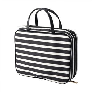 kate Spade (ケイトスペード) PWRU5391 71 ボーダー柄 コスメポーチ 小物入れ メイクボックス トラベルポーチ ミニバッグ CLASSIC NYLON minna