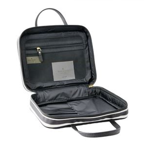 kate Spade (ケイトスペード) PWRU5391 71 ボーダー柄 コスメポーチ 小物入れ メイクボックス トラベルポーチ ミニバッグ CLASSIC NYLON minna