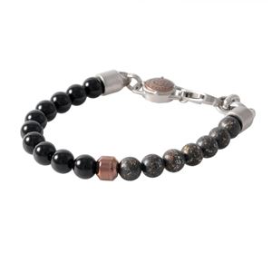 DIESEL（ディーゼル） DX1076040 ビーズ メンズ ブレスレット ブレイブマン（モヒカン）