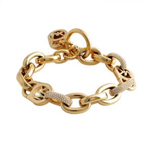 MICHAEL KORS（マイケルコース ） MKJ4905710 パヴェ MKロゴ タグチャーム チェーン ブレスレット Exclusives