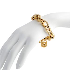 MICHAEL KORS（マイケルコース ） MKJ4905710 パヴェ MKロゴ タグチャーム チェーン ブレスレット Exclusives