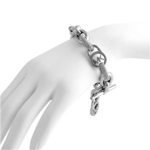 MICHAEL KORS（マイケルコース ） MKJ4906040 パヴェ MKロゴ タグチャーム チェーン ブレスレット Exclusives