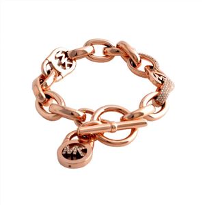 MICHAEL KORS（マイケルコース ） MKJ4907791 パヴェ MKロゴ タグチャーム チェーン ブレスレット Exclusives