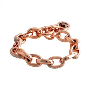 MICHAEL KORS（マイケルコース ） MKJ4907791 パヴェ MKロゴ タグチャーム チェーン ブレスレット Exclusives