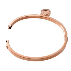 MICHAEL KORS（マイケルコース ） MKJ5039791 MK Logo パヴェ ハートチャーム バングル ブレスレット