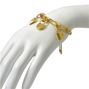 MICHAEL KORS（マイケルコース ） MKJ6816710 Hamilton MKロゴ パドロック チャーム スライダー ブレスレット