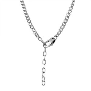 DIESEL(ディーゼル) DX1053040 レザー&チェーン メンズ ネックレス ペンダント ブレイブマン(モヒカン)