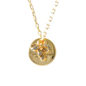 MARC JACOBS(マークジェイコブス ) M0013247-710 Gold コイン リボン ペンダント ネックレス MJ Coin Bow Pendant