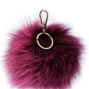 FURLA（フルラ） 904802 AMARENA RI89 PZ0 バッブル ファー キーリング バッグチャーム BUBBLE KEYRING PON PON MONOCOL