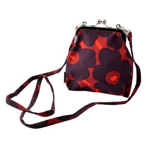 marimekko(マリメッコ ) 043846 342 コットンキャンバス がま口 ミニ ショルダーバッグ ROOSA MINI UNIKKO