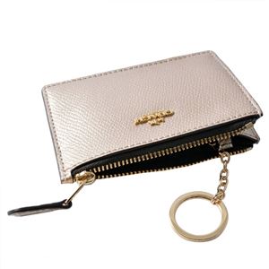 COACH（コーチ） 14470B Li／platinum（LILH4） メタリック パスケース 小銭入れ・キーリング付 マルチケース METALLIC MINI SKINNY ID CASE