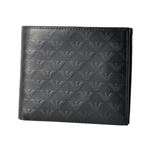 EMPORIO ARMANI(エンポリオアルマーニ) YEM122 YC043 80001 イーグルロゴプリント メンズ 小銭入れ付 二つ折り財布