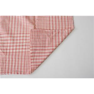 布団カバー 洗える チェック柄 『サプリ 枕カバー』 ピンク 約43×63cm 