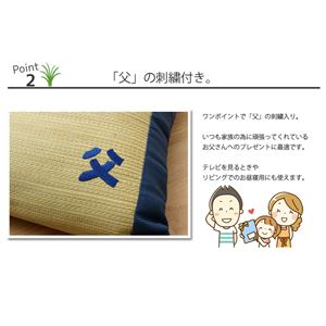 枕 まくら い草枕 消臭 ピロー 国産 『おとこの枕 くぼみ平枕』 約50×30cm 中材:低反発ウレタンチップ