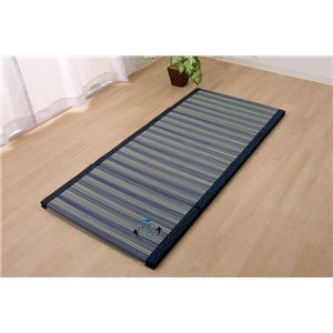 い草マット マット ごろ寝マット コンパクト 四つ折り 『メダカ 四折マット』 約70×150cm(中:ウレタン30mm)