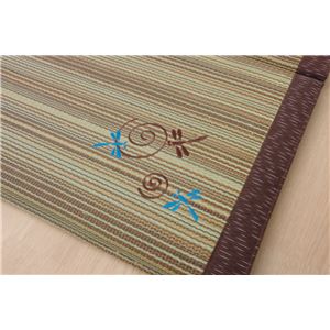 い草マット マット ごろ寝マット コンパクト 四つ折り 『トンボ 四折マット』 約70&times;150cm(中：ウレタン30mm)