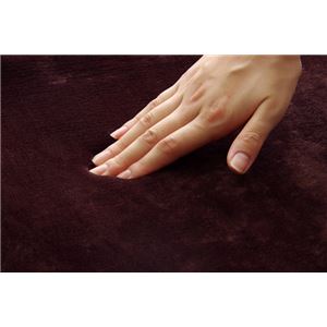 ラグマット カーペット 1.5畳 低反発 抗菌 防臭 無地 『低反発プレージュIT』 ブラウン 約130×185cm (ホットカーペット対応)