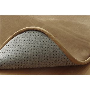 ラグマット カーペット 1.5畳 低反発 抗菌 防臭 無地 『低反発プレージュIT』 ベージュ 約130×185cm (ホットカーペット対応)