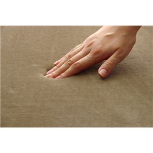 ラグマット カーペット 2畳 低反発 抗菌 防臭 無地 『低反発プレージュIT』 ベージュ 約185&times;185cm (ホットカーペット対応)