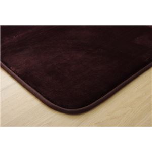 ラグマット カーペット 3畳 低反発 抗菌 防臭 無地 『低反発プレージュIT』 ブラウン 約200×250cm (ホットカーペット対応)