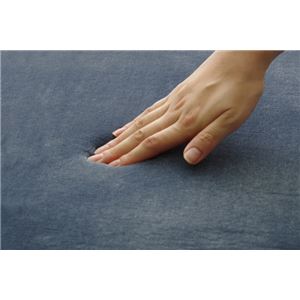 ラグマット カーペット 3畳 低反発 抗菌 防臭 無地 『低反発プレージュIT』 ブルー 約200&times;250cm (ホットカーペット対応)
